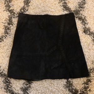 Black Suede Skirt
